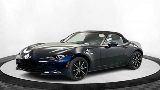 New Deep Crystal Blue Mica 2025 Mazda MX-5 Miata Grand Touring for