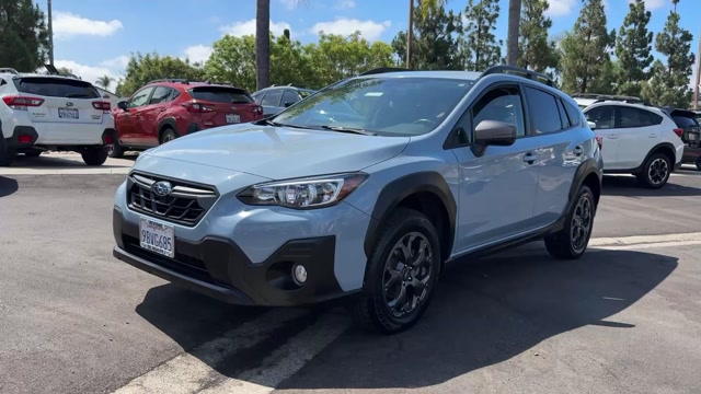 CPO Cool Gray Khaki 2022 Subaru Crosstrek Sport for Sale in